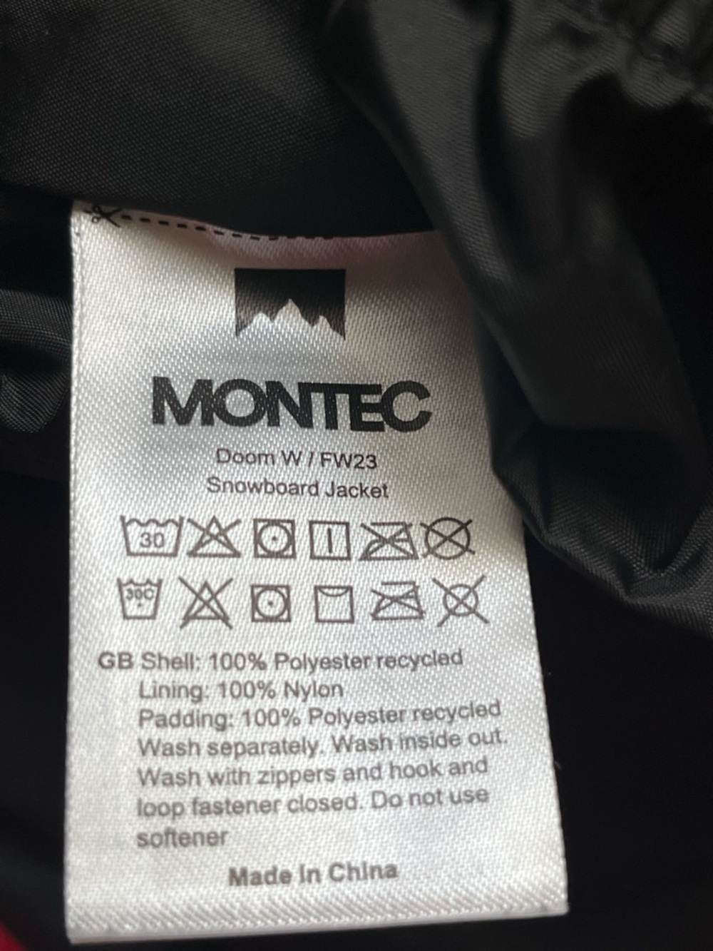 Montec Doom W Snowboard Jacket Women Soft Pink/Black Sz L - Picture 10 of 16